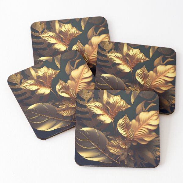 Item preview, Vintage golden leaves designed and sold by purgarama.