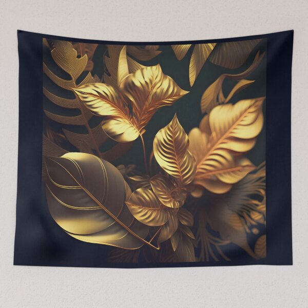 Item preview, Vintage golden leaves designed and sold by purgarama.