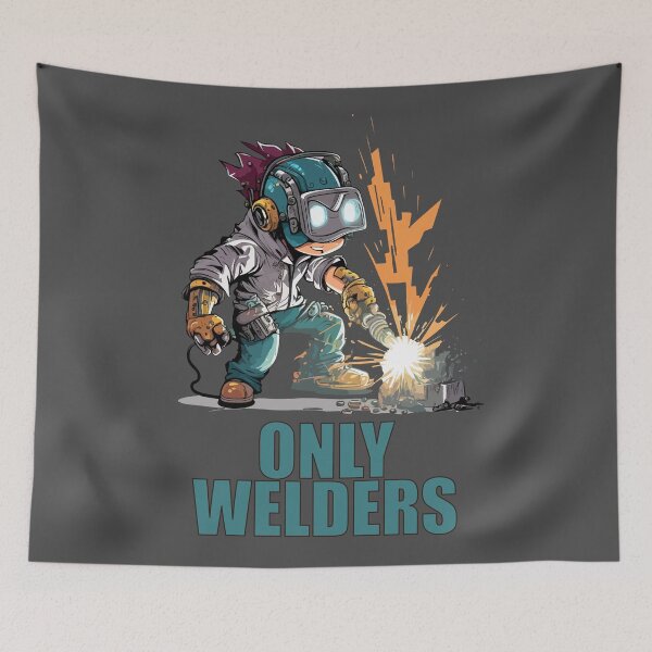 Item preview, Only Welders - Welding sticker Design designed and sold by Jarmo Piironen.