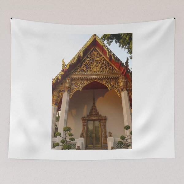 Item preview, Phra Viharn Kod decorative entrance door and roof at Wat Pho temple. designed and sold by kall3bu.
