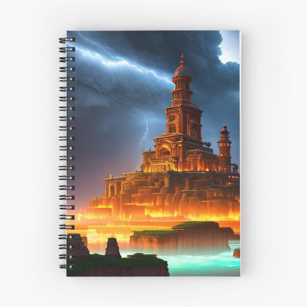 Item preview, A Mysterious Storm Surrounds an Ancient Floating City What Secrets Lurk Within? designed and sold by D3monic.