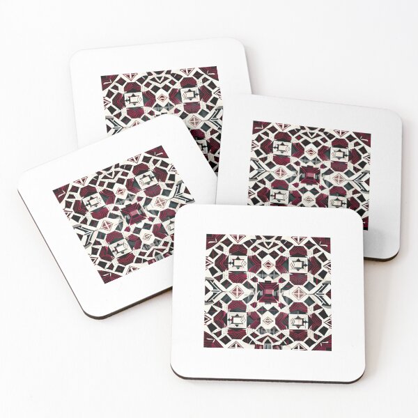 Item preview, Turkish Traditional Ceramic Pattern design In Black, Pink and White designed and sold by m14arts.