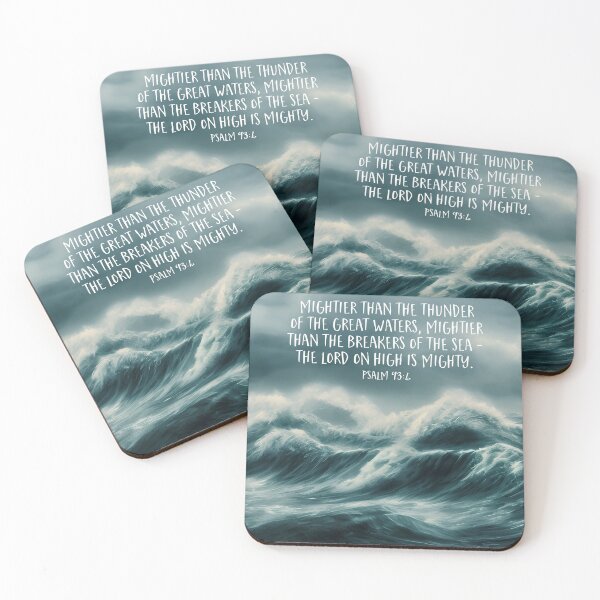 Item preview, Mightier than the thunder of the great waters, Psalm 93:4 designed and sold by ArtfulZuzu.
