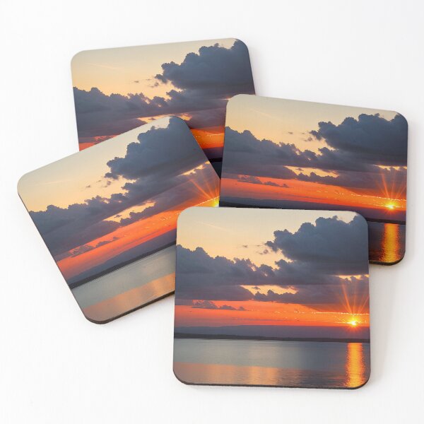 Item preview, Awe-Inspiring Skyline A Beautiful Sunset with Heavenly Light Rays designed and sold by D3monic.