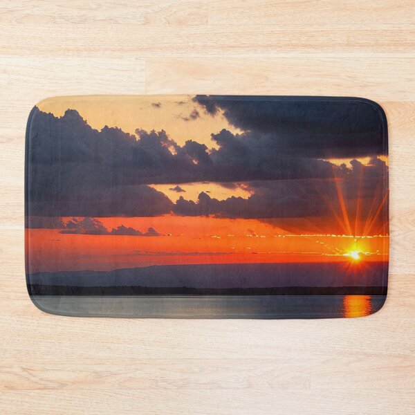 Item preview, Awe-Inspiring Skyline A Beautiful Sunset with Heavenly Light Rays designed and sold by D3monic.