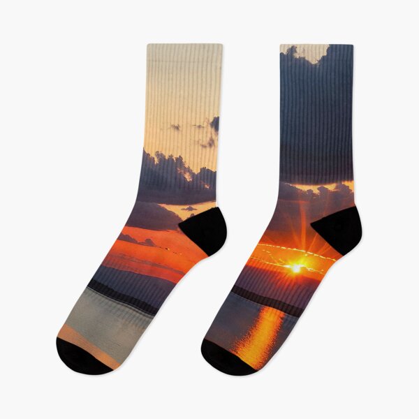 Item preview, Awe-Inspiring Skyline A Beautiful Sunset with Heavenly Light Rays designed and sold by D3monic.