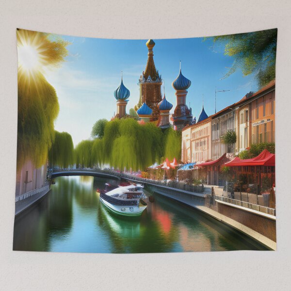Item preview, River boats and canals designed and sold by dykerphotoart.