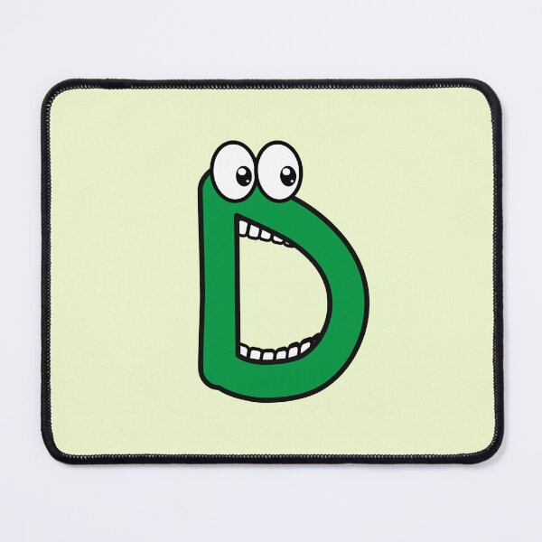 Item preview, Funny cartoon letter D with googly eyes designed and sold by hendeJens.
