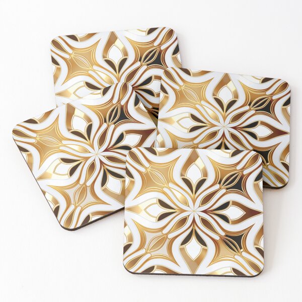 Item preview, Luxury Abstract Design white and gold designed and sold by warzin.