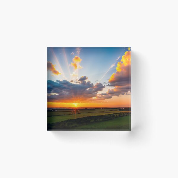 Item preview, Catching the Last Rays of Sunshine A Beautiful Sunset in the Clouds designed and sold by D3monic.