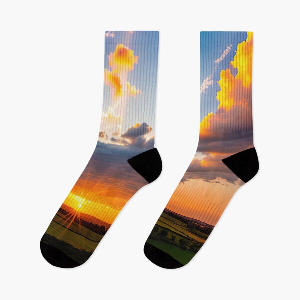 Item preview, Catching the Last Rays of Sunshine A Beautiful Sunset in the Clouds designed and sold by D3monic.