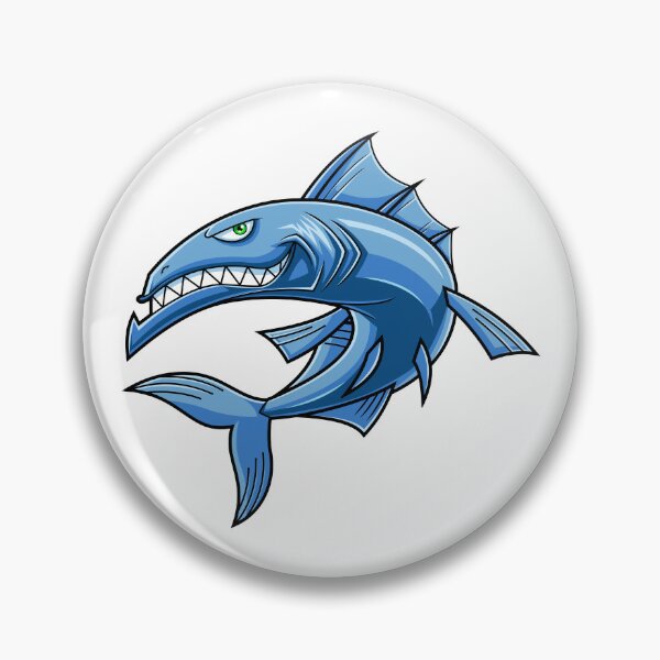 Item preview, Barracuda Fish Cartoon Character designed and sold by HitToon.