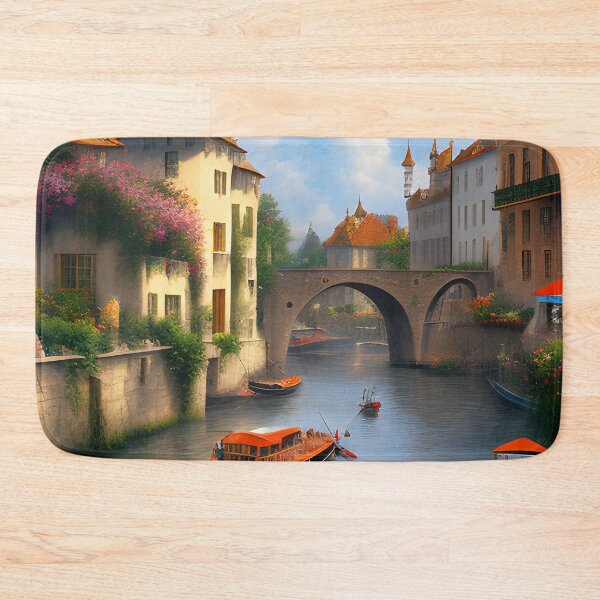 Item preview, River boats and canals designed and sold by dykerphotoart.