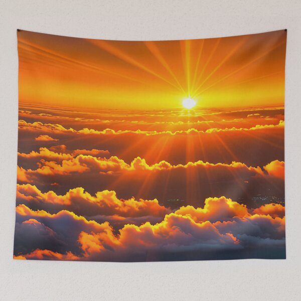 Item preview, Chasing the Sunset A Beautiful Skyline with Light Rays designed and sold by D3monic.