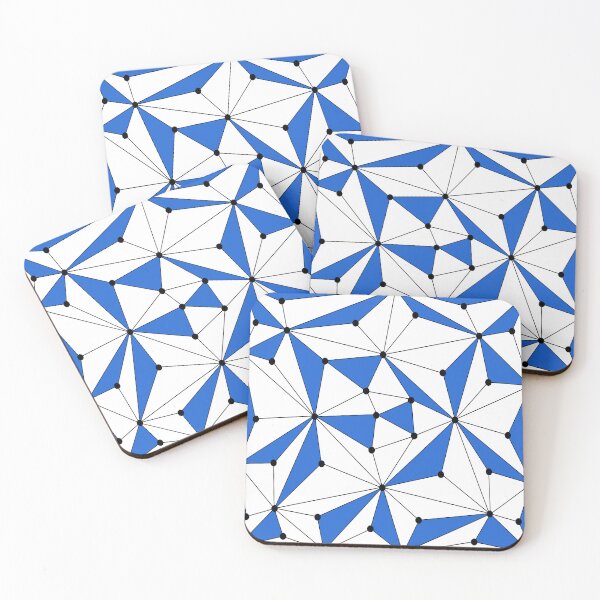 Item preview, Abstract geometric pattern - blue. designed and sold by K.S ART.