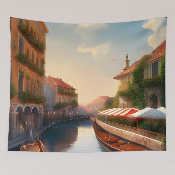 Item preview, River boats and canals designed and sold by dykerphotoart.