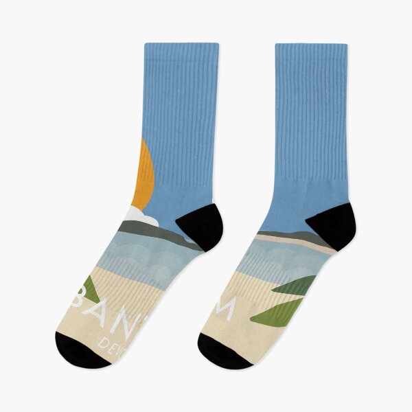 Item preview, Bantham beach Devon print designed and sold by TheArtfulBadger.