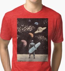 Silberner Surfer Vintage T-Shirt