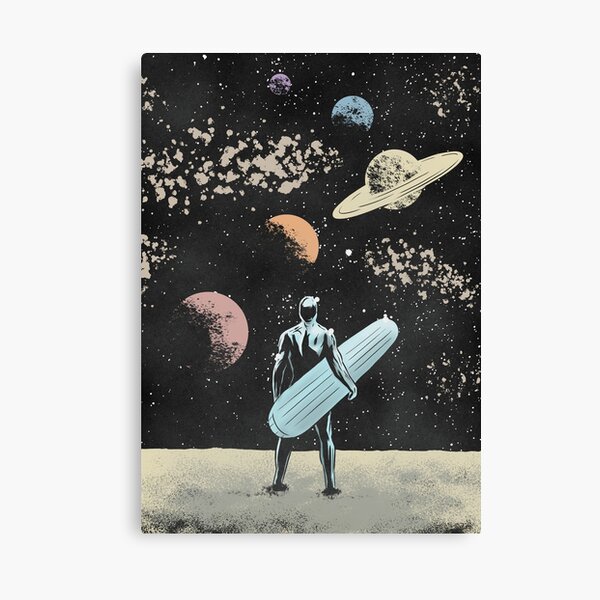 Silver Surfer Canvas Print