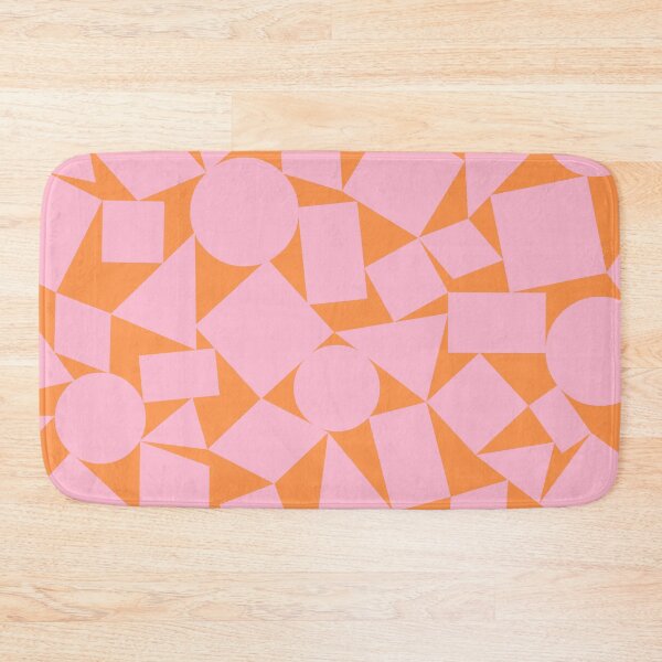 Item preview, Pastel Pink and Orange Geometric Shapes Pattern designed and sold by OneThreeSix.