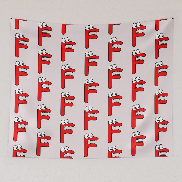 Item preview, letter F with googly eyes designed and sold by hendeJens.