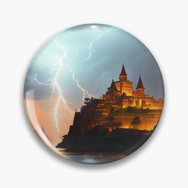 Item preview, Exploring the Ruins of an Ancient Floating City Amidst a Storm designed and sold by D3monic.