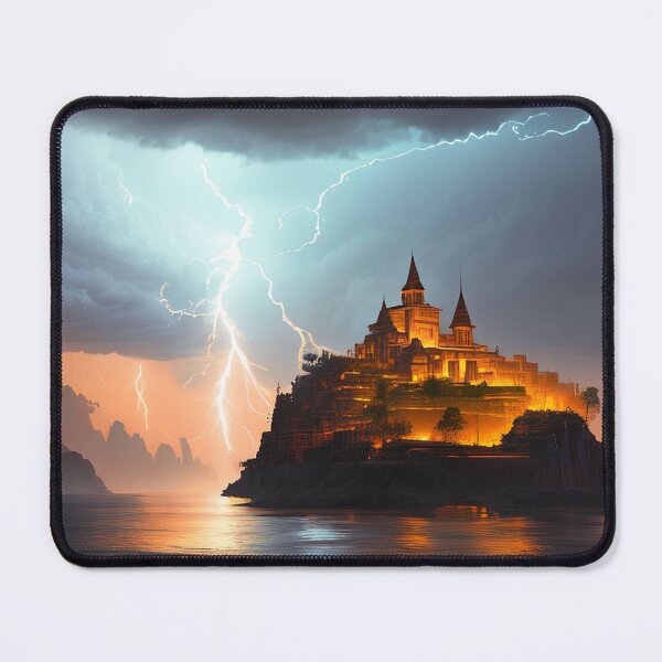 Item preview, Exploring the Ruins of an Ancient Floating City Amidst a Storm designed and sold by D3monic.