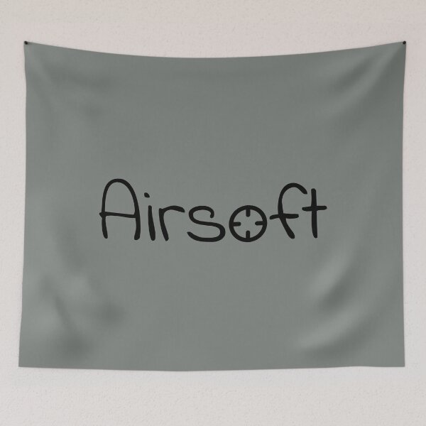 Item preview, Airsoft text with a crosshair, for airsoft lovers designed and sold by EmeraldeaArt.