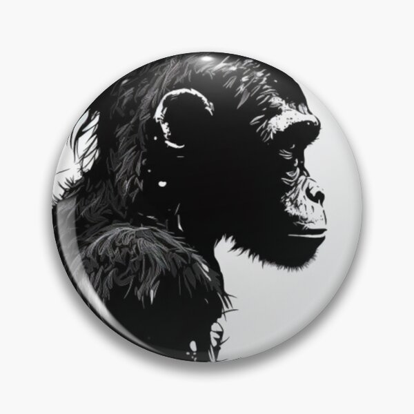 Item preview, monkey silhouette designed and sold by warzin.
