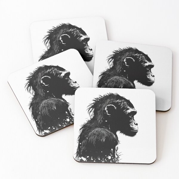 Item preview, monkey silhouette designed and sold by warzin.