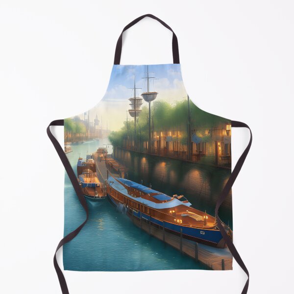 Item preview, River boats and canals designed and sold by dykerphotoart.