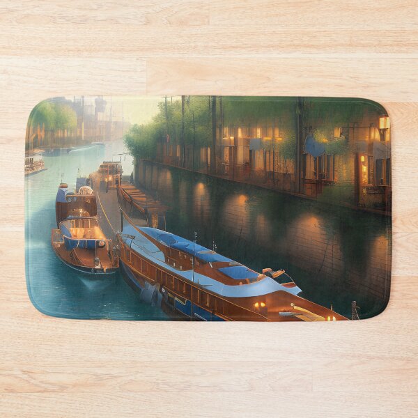 Item preview, River boats and canals designed and sold by dykerphotoart.