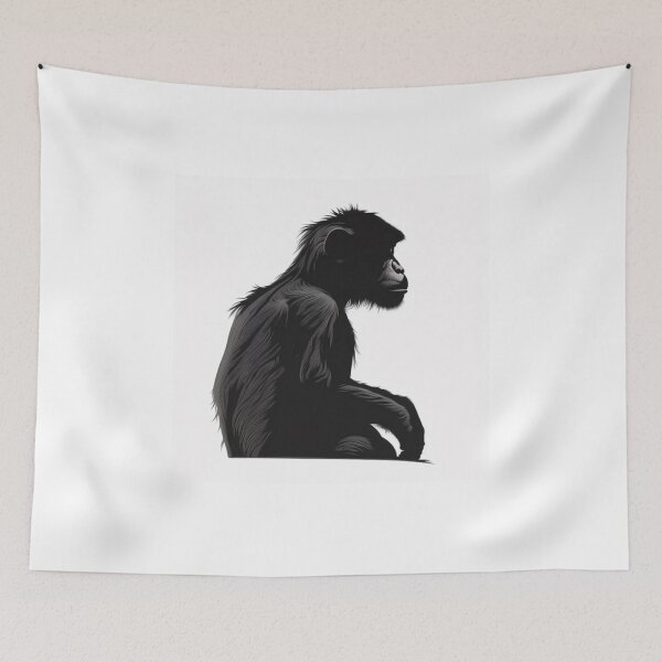 Item preview, Monkey Silhouette v2 designed and sold by warzin.