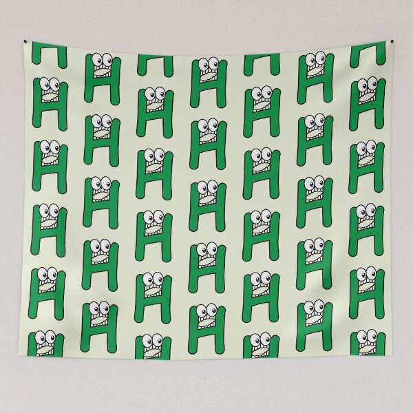 Item preview, Funny cartoon letter H with googly eyes designed and sold by hendeJens.