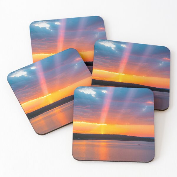 Item preview, Golden Hour A Spectacular Sunset with Heavenly Light Rays designed and sold by D3monic.
