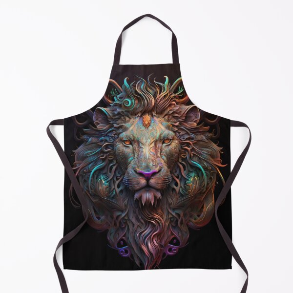 Item preview, Lion Head Abstract Art | Wall Art | Apex Predators Collection designed and sold by Coded Canvas.