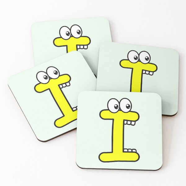 Item preview, Divertida caricatura letra I con ojos saltones designed and sold by hendeJens.