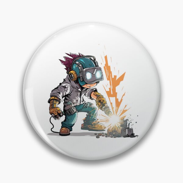 Item preview, Funny Welder Helmet Sticker Design designed and sold by Jarmo Piironen.