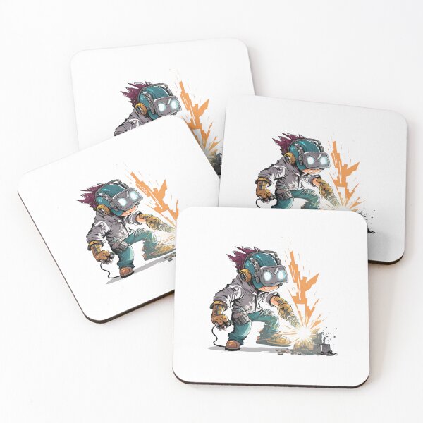 Item preview, Funny Welder Helmet Sticker Design designed and sold by Jarmo Piironen.