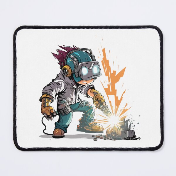 Item preview, Funny Welder Helmet Sticker Design designed and sold by Jarmo Piironen.