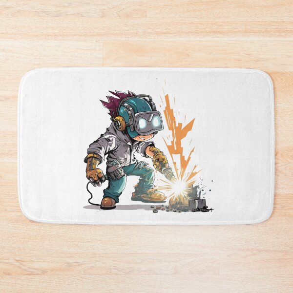 Item preview, Funny Welder Helmet Sticker Design designed and sold by Jarmo Piironen.