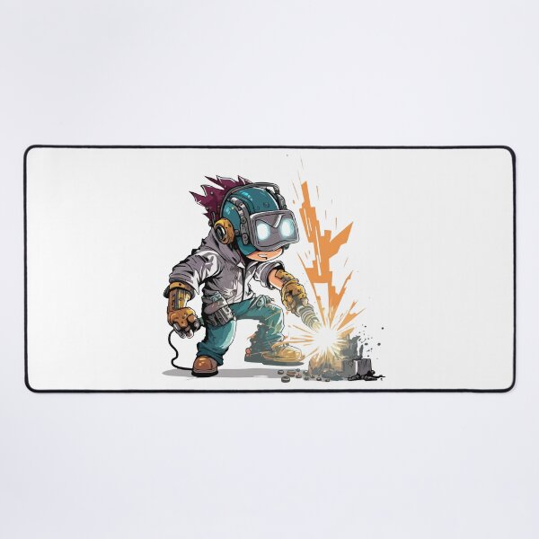 Item preview, Funny Welder Helmet Sticker Design designed and sold by Jarmo Piironen.