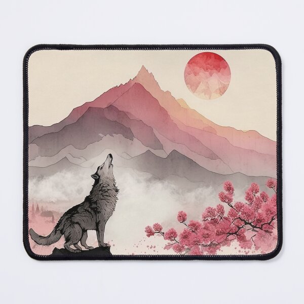 Item preview, grey wolf howling  designed and sold by mtperspective.