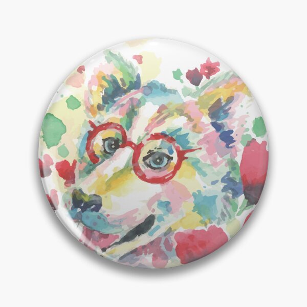 Item preview, Water Color Wolf with Glasses designed and sold by TP-Designs.