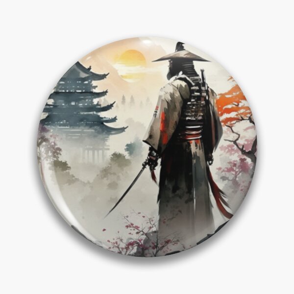 Artikelvorschau, Epic samurai in chinese landscape watercolor style entworfen und verkauft von warzin.