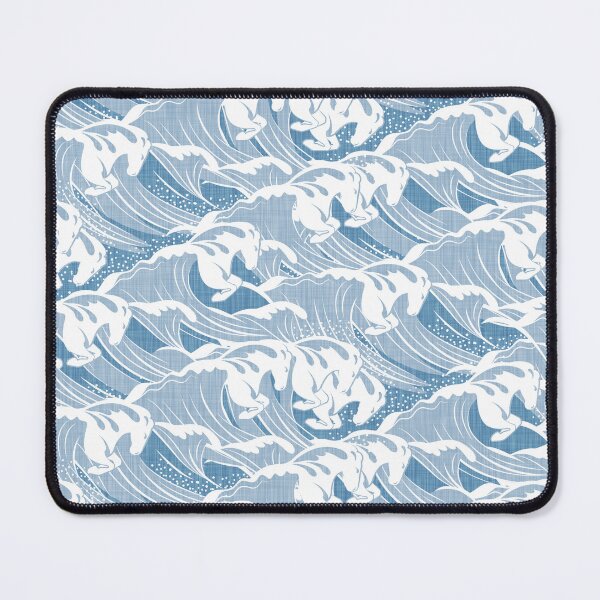 Item preview, White Horses - Simpatico Blue designed and sold by appleyards.