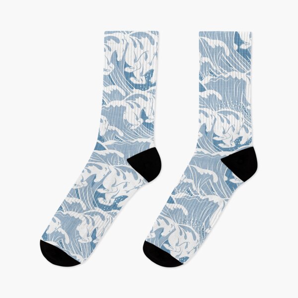 Item preview, White Horses - Simpatico Blue designed and sold by appleyards.