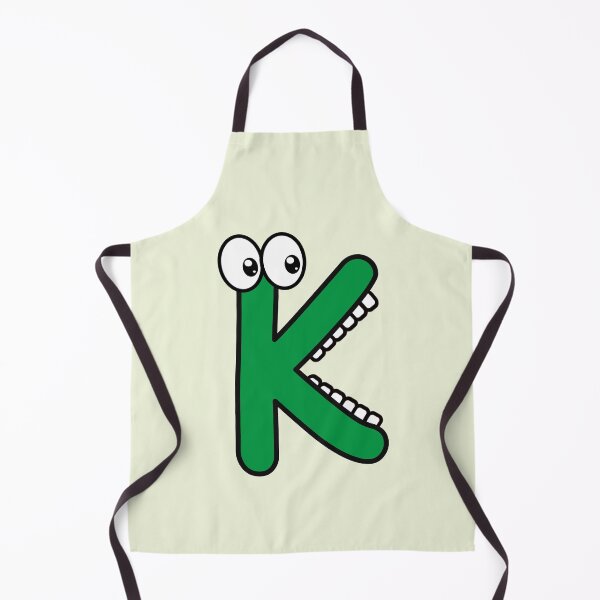 Item preview, Funny cartoon letter K with googly eyes designed and sold by hendeJens.