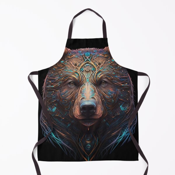 Item preview, Bear Head Abstract Art | Wall Art | Apex Predators Collection designed and sold by Coded Canvas.