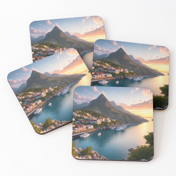 Item preview, Harbour Hues at Golden Hour designed and sold by D3monic.
